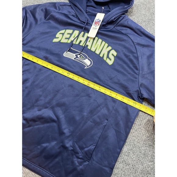 NWT NFL‎ Apparel Seattle Seahawks NFL Mens Hoodie Sweatshirt XL Dri-fit Stitched - Picture 7 of 10